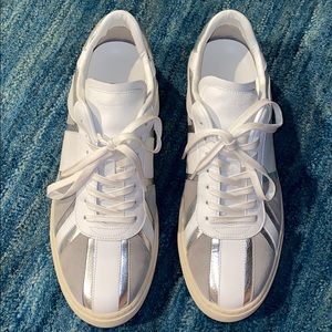 Men’s Paul Smith Leather-Trimmed Suede Sneakers